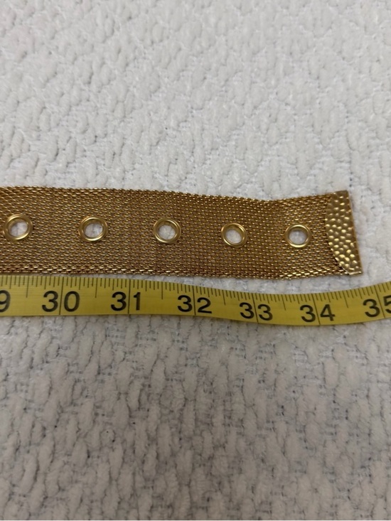 Vintage Sarah Coventry Gold Mesh with Chain Waist Belt Designer Style main image 4
